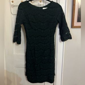 Apricot green lace dress